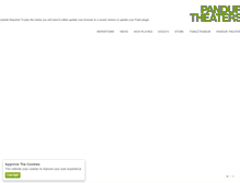 Tablet Screenshot of pandurtheaters.com
